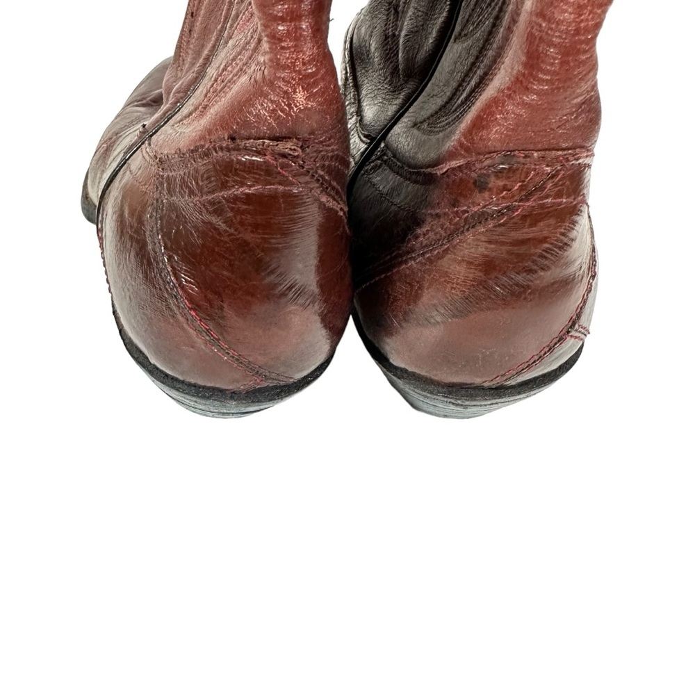 Classic Western Leather and Eel skin Boots by Dan Post - Picture 6 of 8